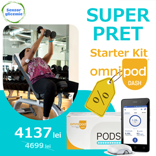 Starter Kit Omnipod DASHSUPER PRET -10%